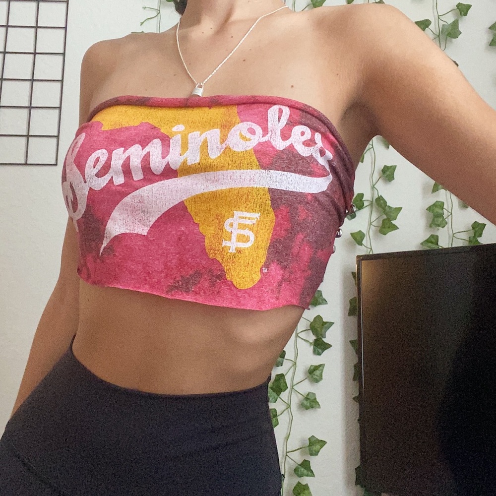 Florida State University Game Day Cropped Tube Top